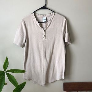 Men’s L ZARA short-sleeved Henley